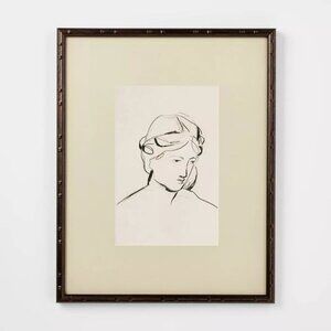 16x20 Line Drawn Portrait Framed Wall Art - Threshold Studio McGee, Target 2024‎